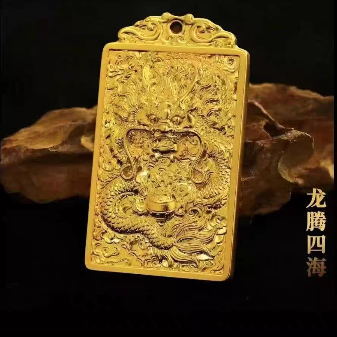 合金吊坠 精工龙腾四海吊坠