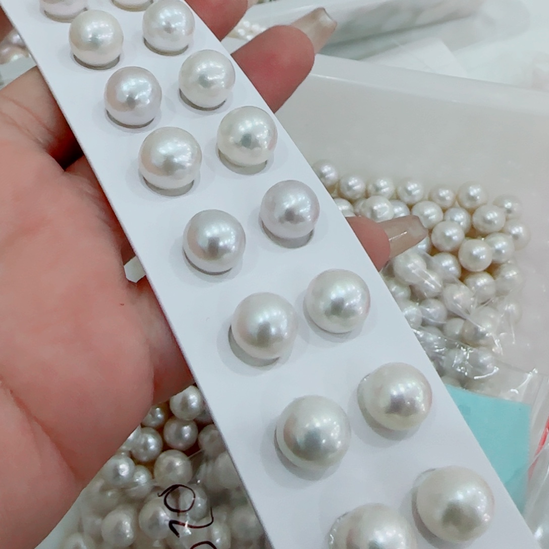 001，耳钉银针淡水珍珠未镶嵌