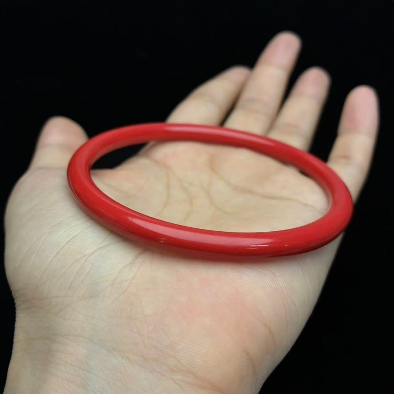 含辰砂工艺品朱砂手镯【小北珠宝质检】ZJH243z184多样性发一