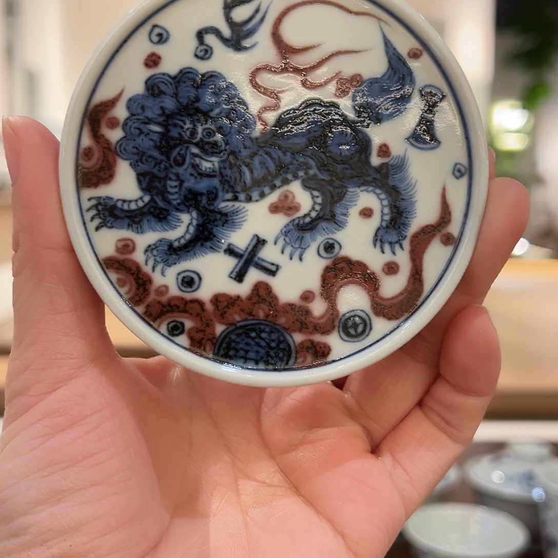 元青拙手原矿青花釉里红