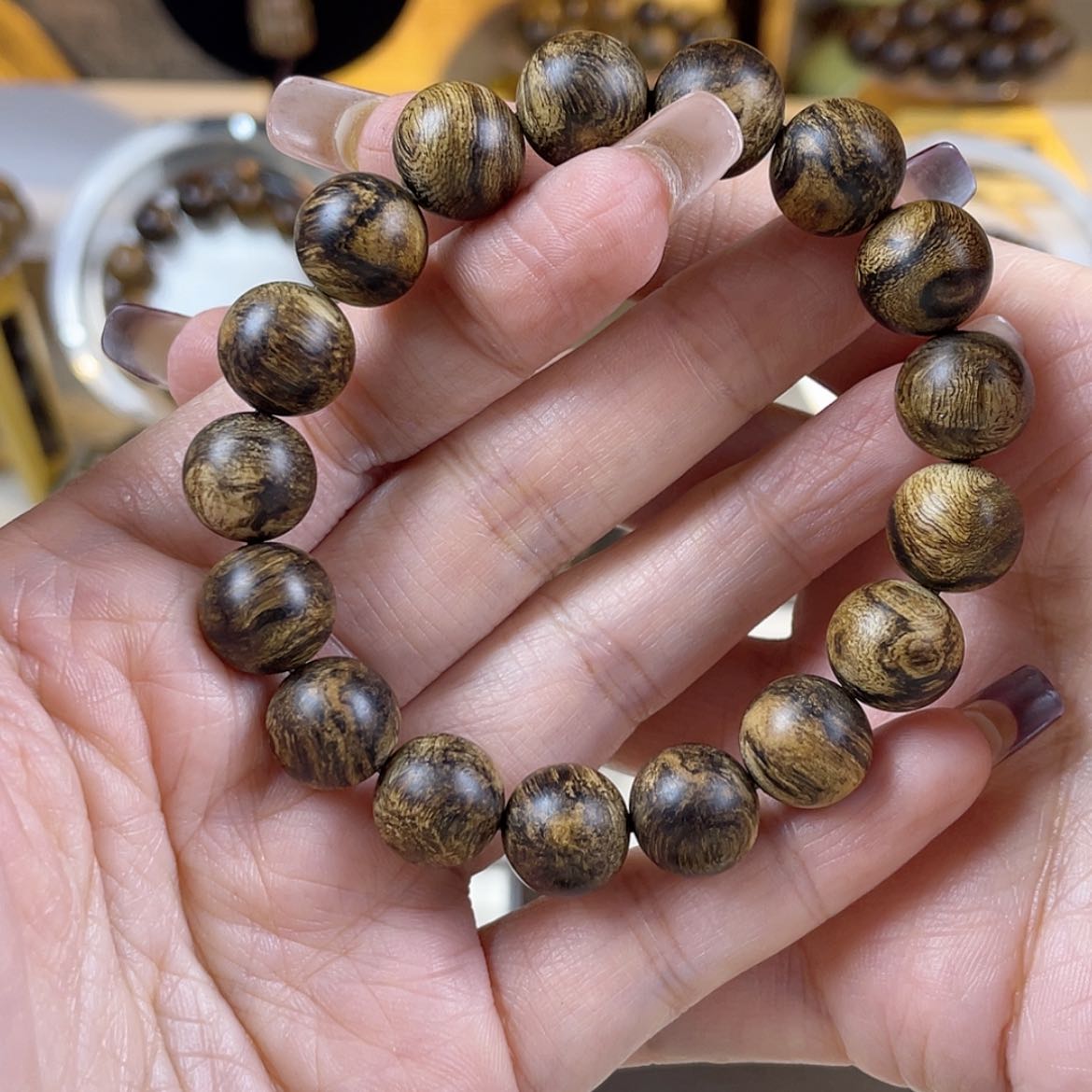 【闪购商品】沉香手串小*芽庄棋楠瘤疤