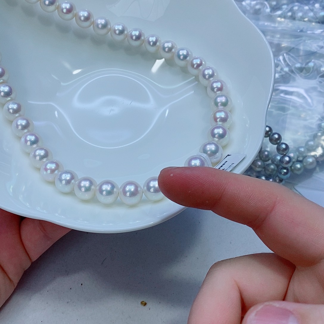 淡水珍珠颈饰银S925镶嵌