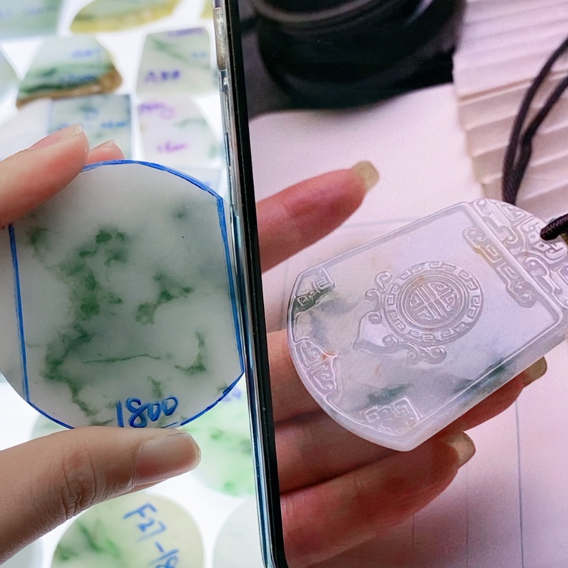 【闪购商品】定制翡翠未镶嵌翡翠片料定制未镶嵌