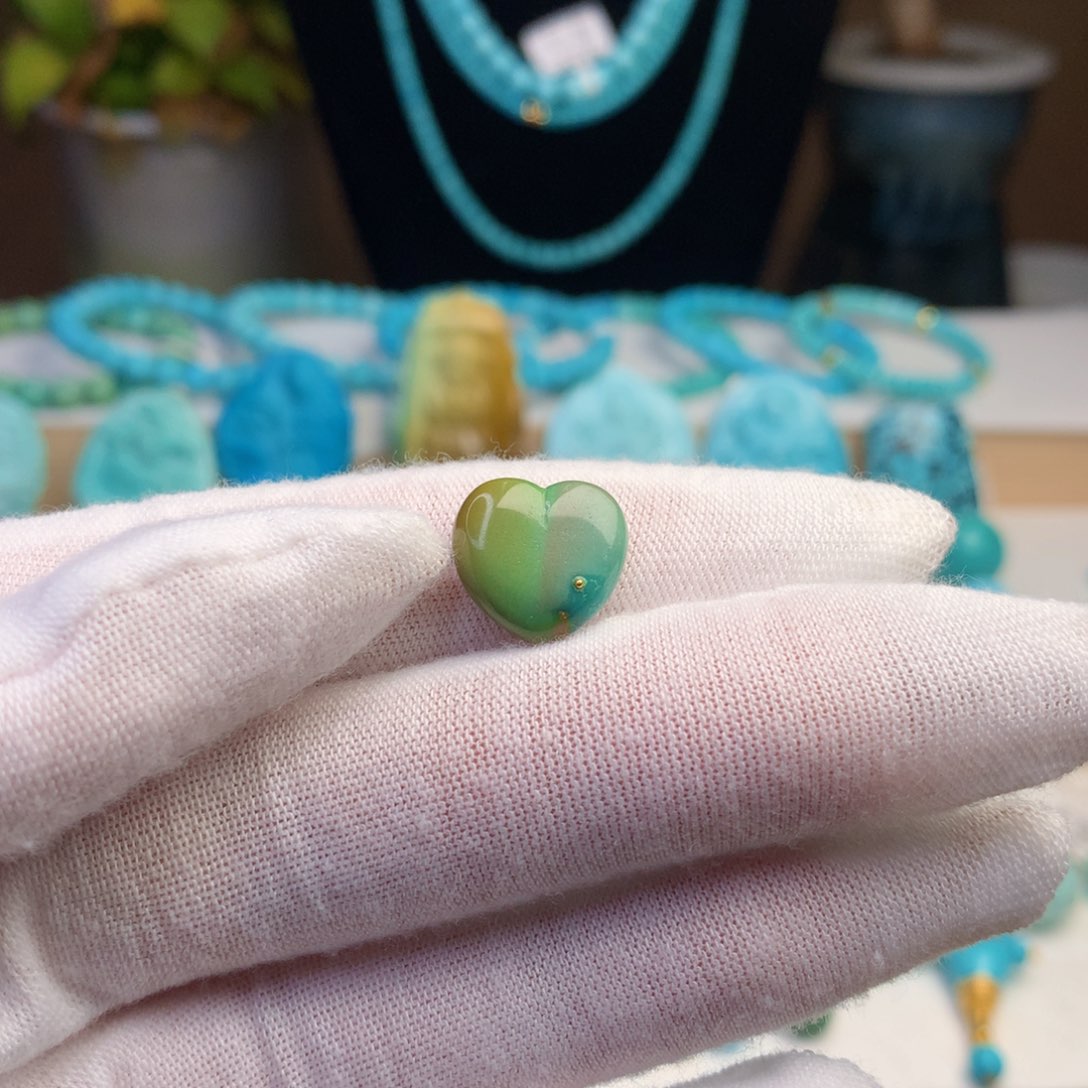 绿松石珠宝奇石未镶嵌大****美