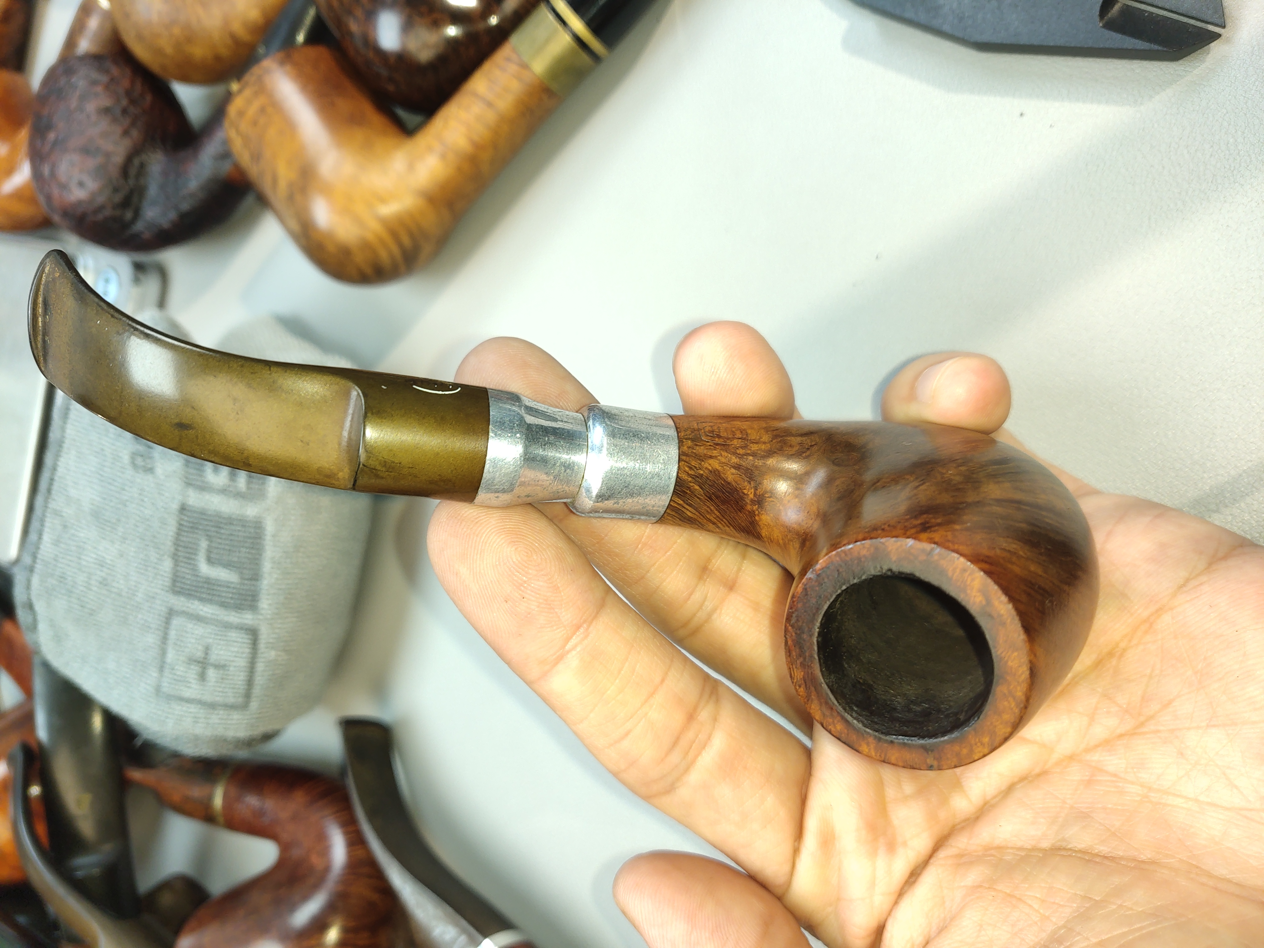 忠哥老板专拍，石楠木烟斗gbd