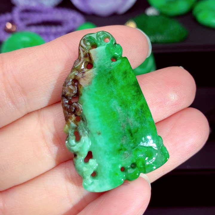 翡翠未镶嵌吊坠(不含链)