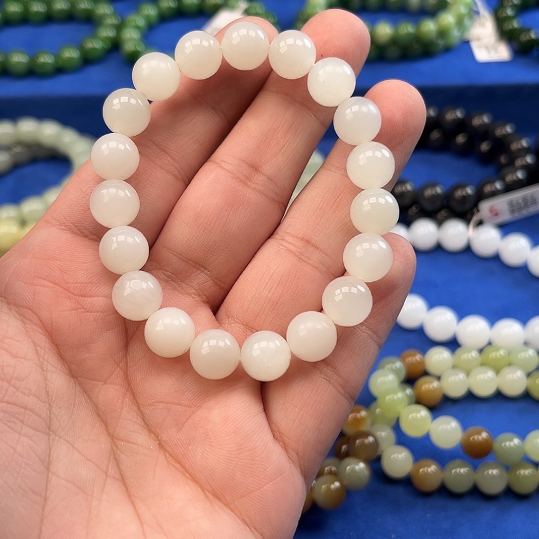 和田玉未镶嵌手链