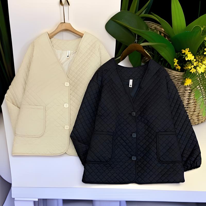 230-320斤 分码 大兜菱形格薄款棉服