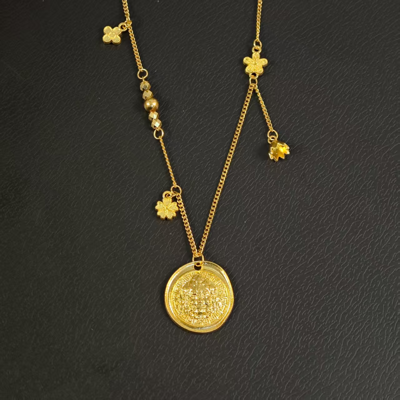 【黄财神套链】足金999黄金项链女款轻奢珠宝礼物水贝黄金直播间