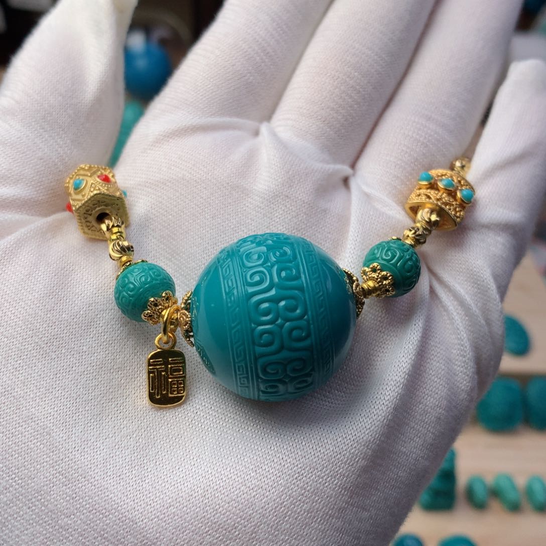 绿松石珠宝奇石未镶嵌