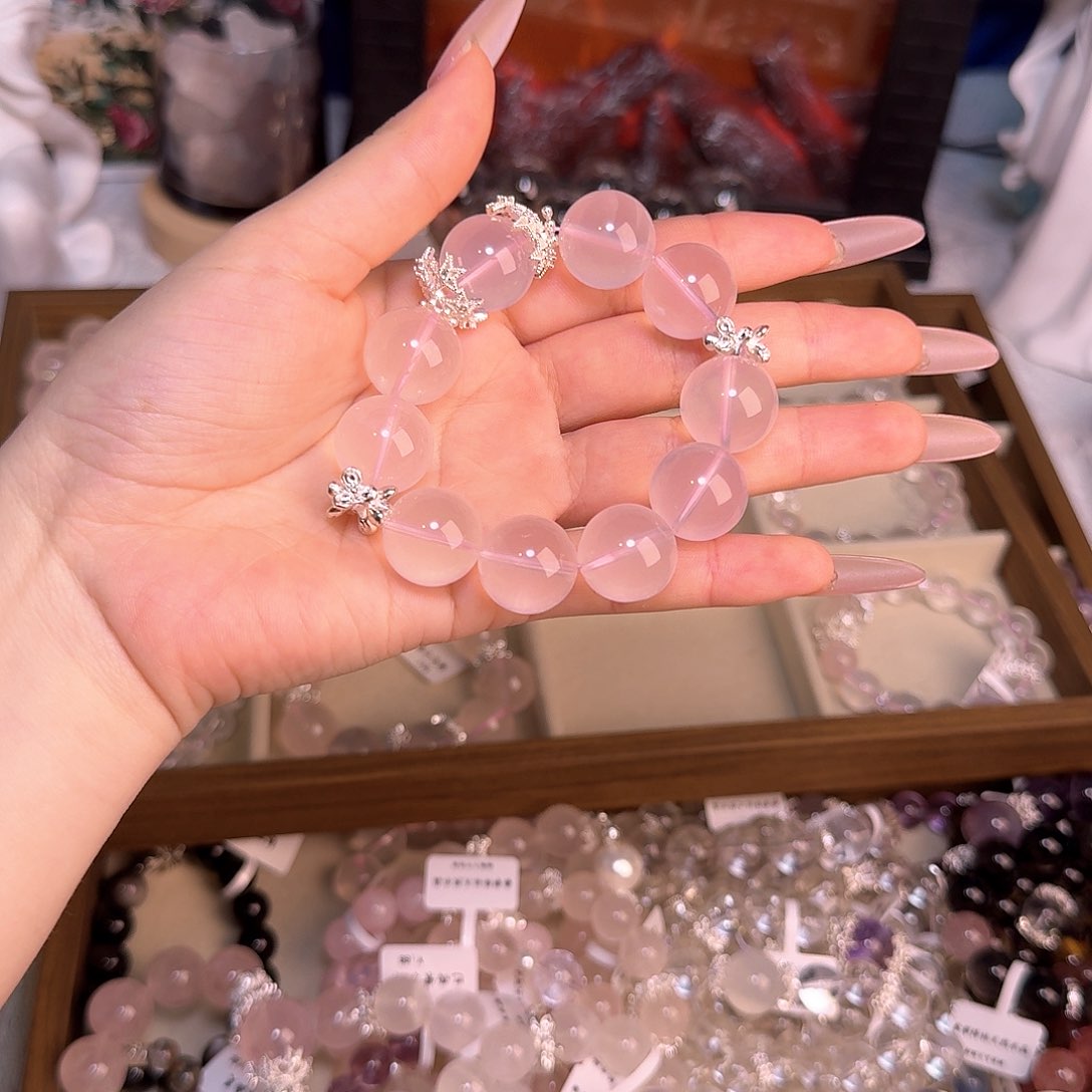 水晶手链未镶嵌马粉