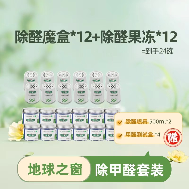 【地球之窗】除甲醛神器新房急入住家用装修去甲醛凝胶除异味*24罐