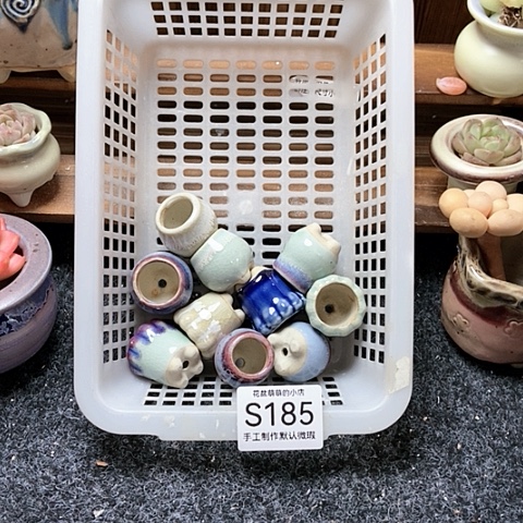 紫砂花盆185微瑕品口径2厘米左右