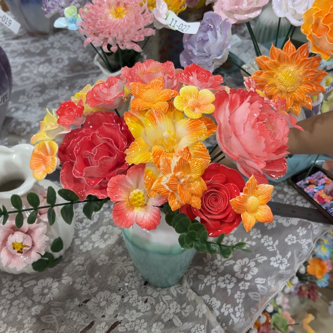 1132 陶瓷花拍满20元发货请勿随意退款