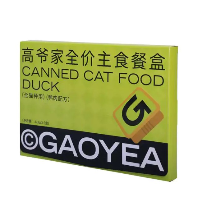 高爷家 全价主食餐盒鸭肉配方 40g*6个/盒 鸭肉猫主食罐头猫罐头