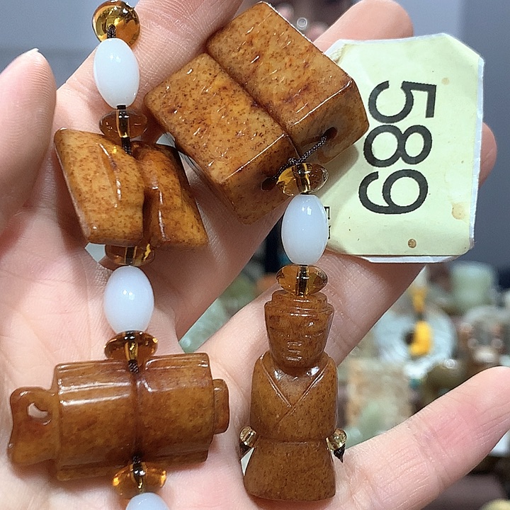 和田玉未镶嵌套链