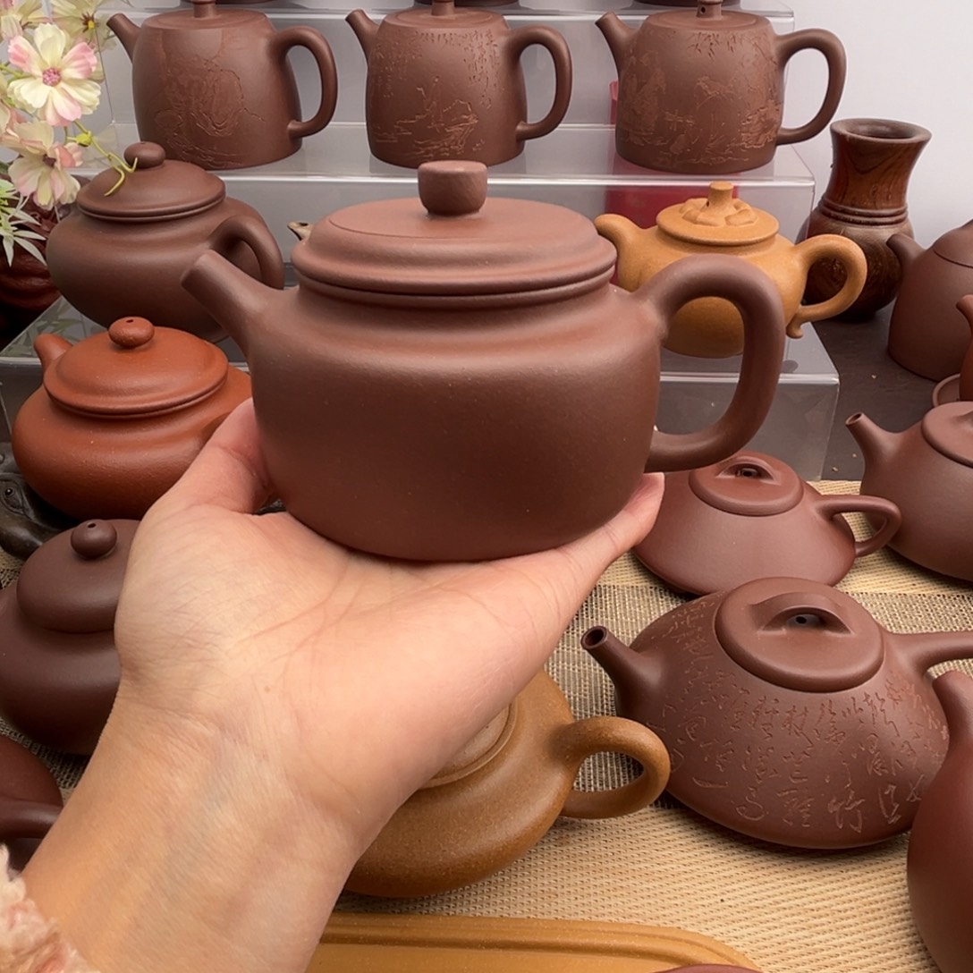 茶壶紫砂底槽清德钟微瑕