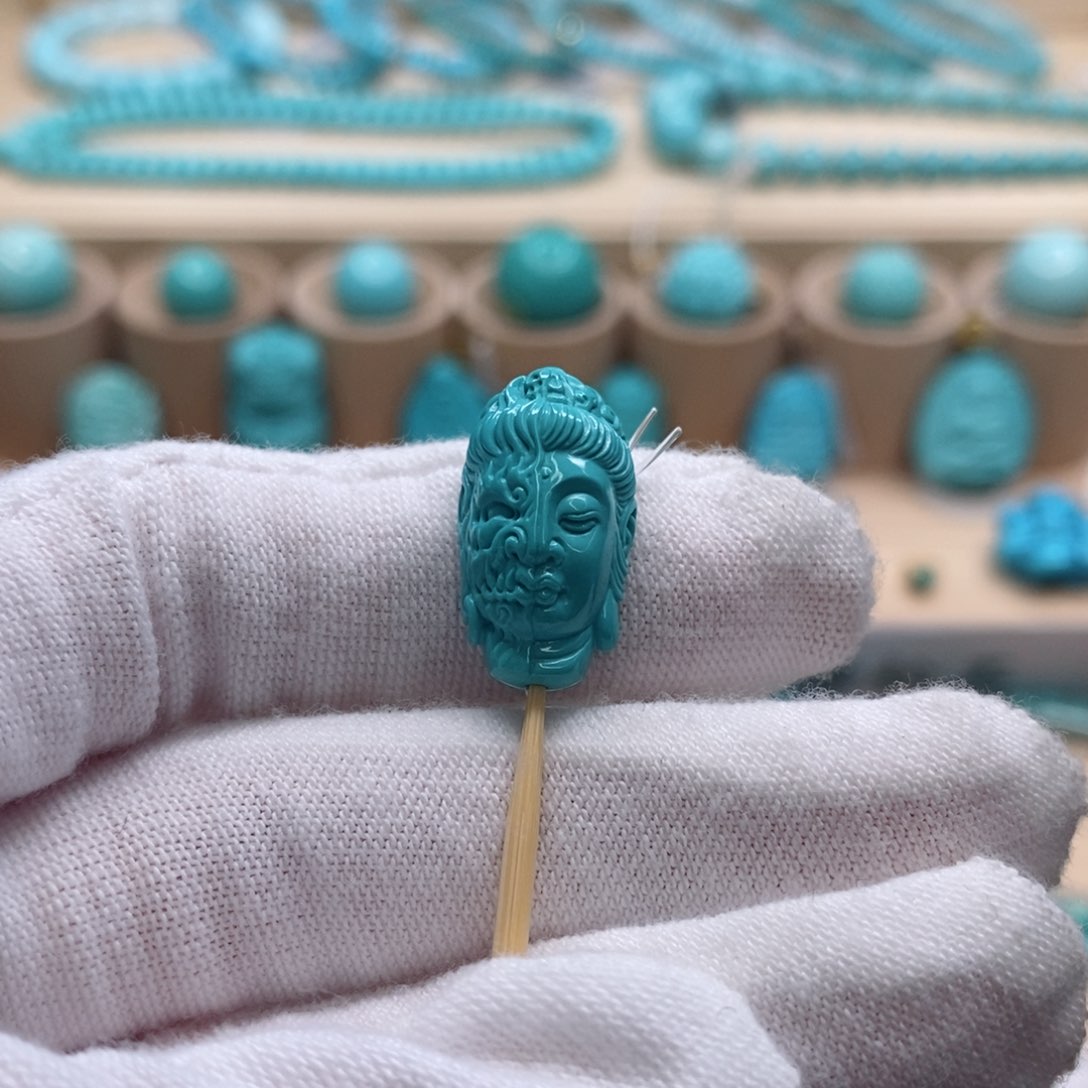 未镶嵌绿松石珠宝奇石