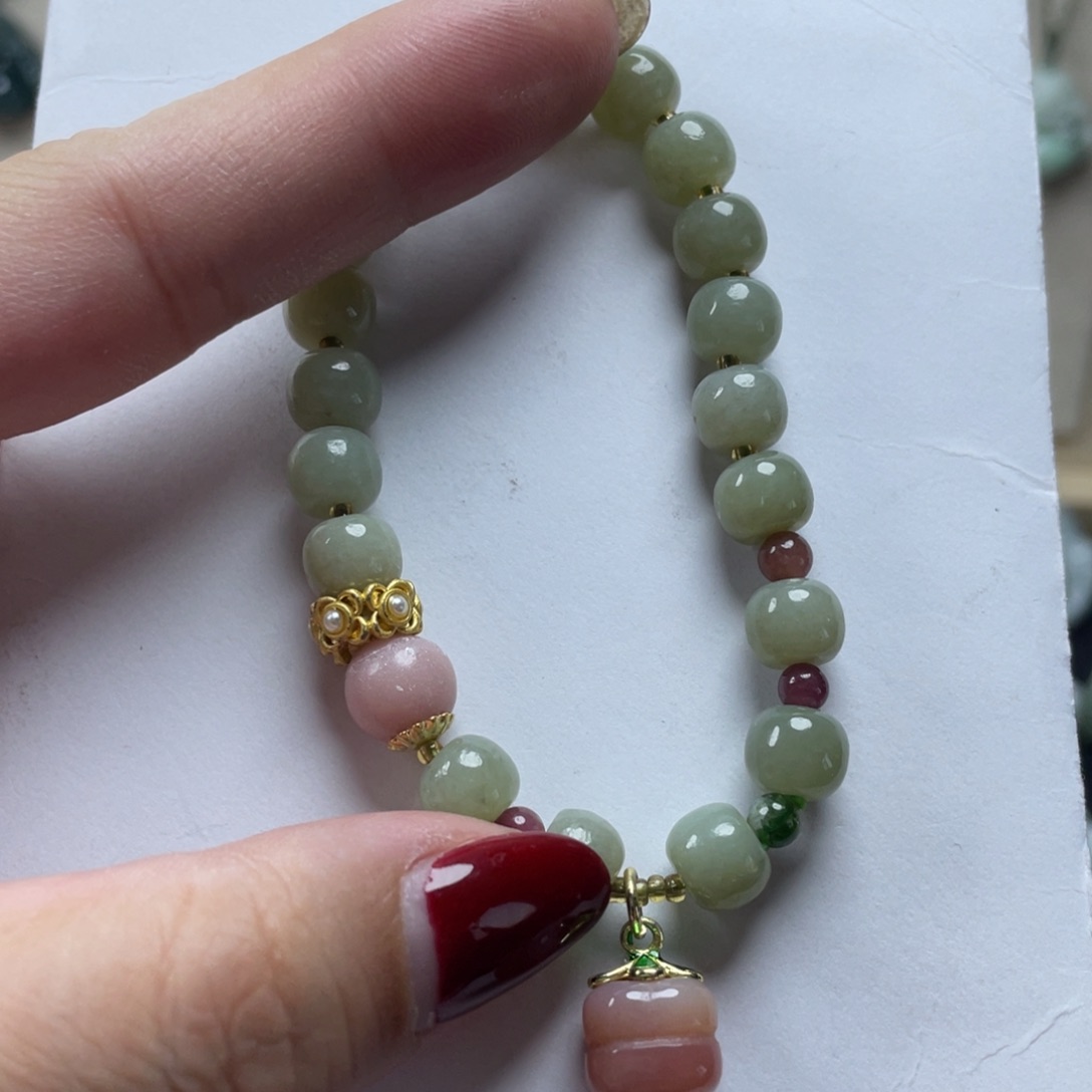 和田玉（糖玉）手链未镶嵌手链