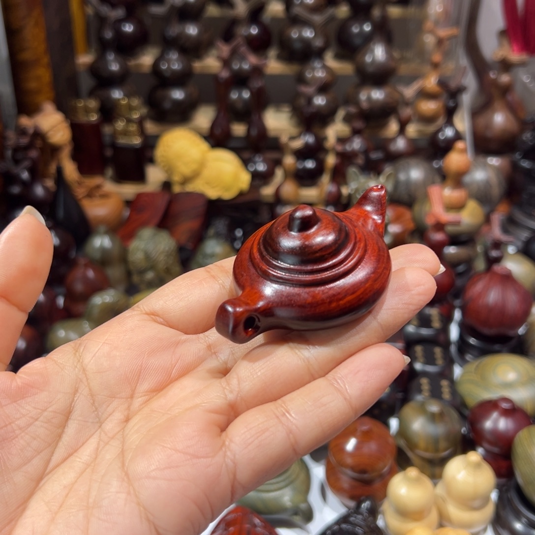 香榧木东非紫檀把把壶