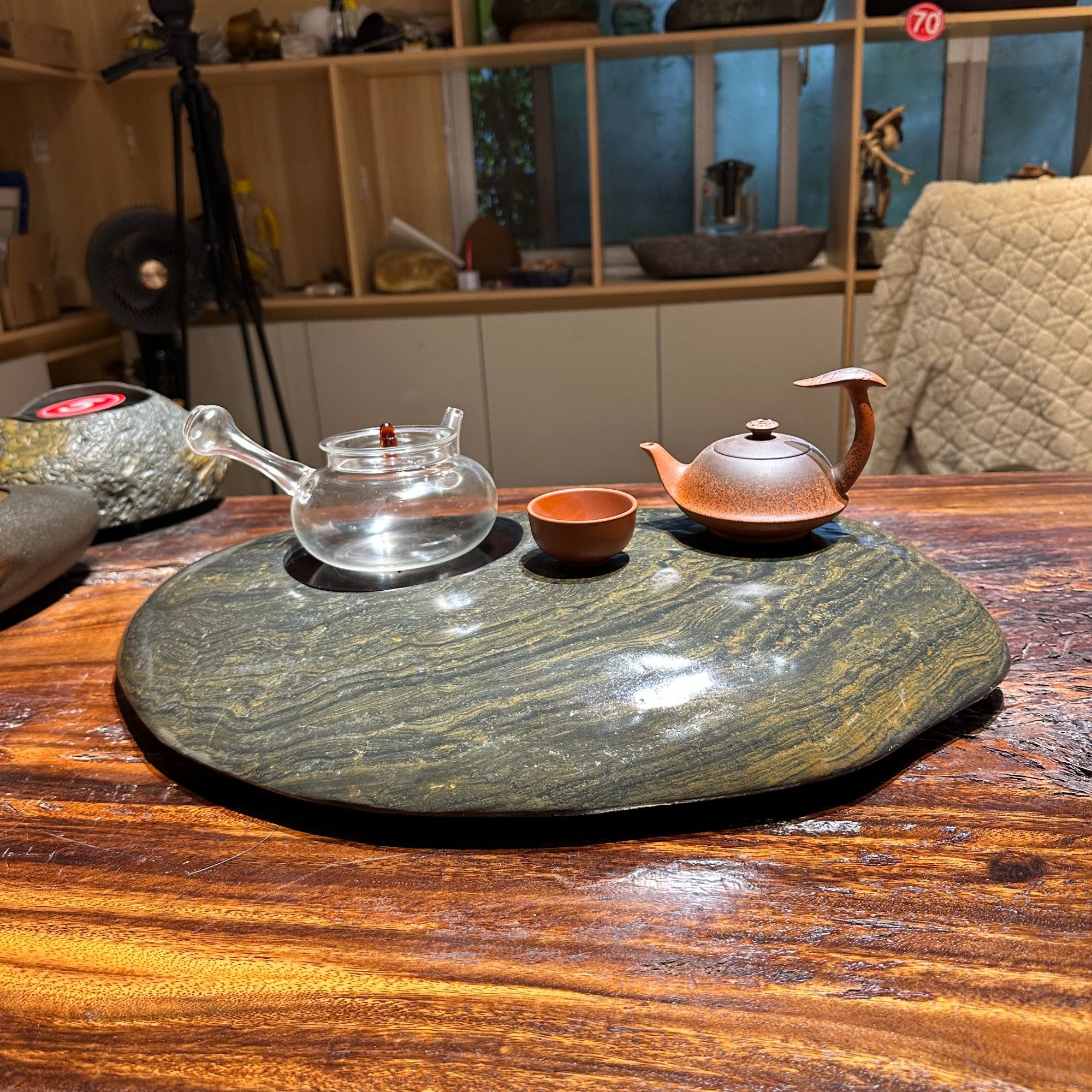 手工茶炉石头茶炉煮茶器电陶炉煮茶器家用茶道烧水创意耐热透明