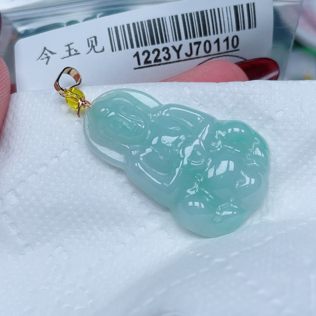 翡翠未镶嵌吊坠(不含链)