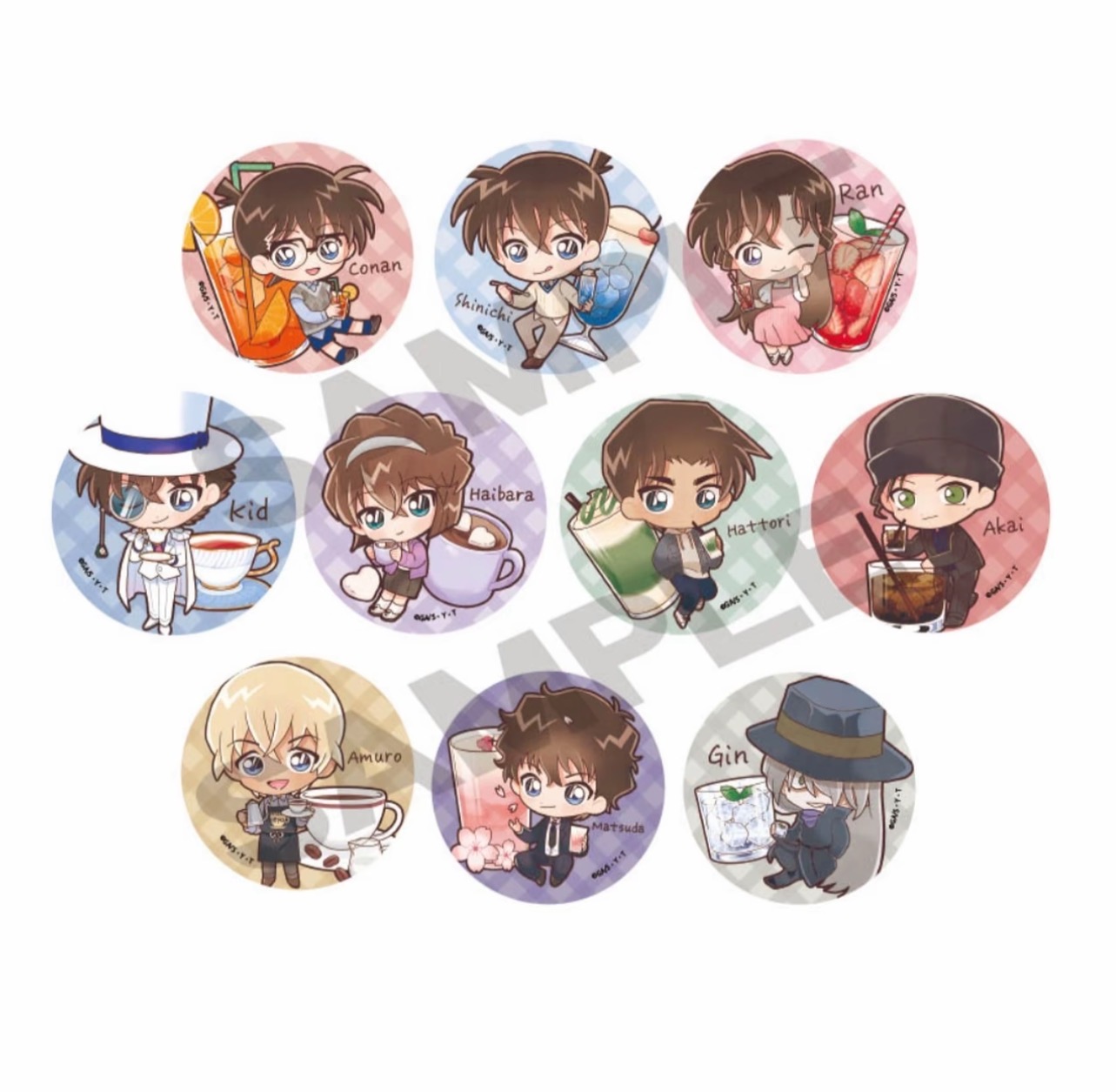 【香屁】名侦探柯南饮料q 吧唧盲盒（默认代拆）