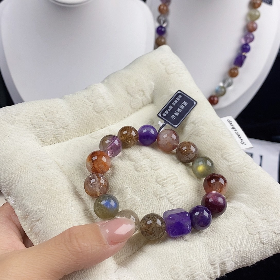 水晶手链银S925镶嵌