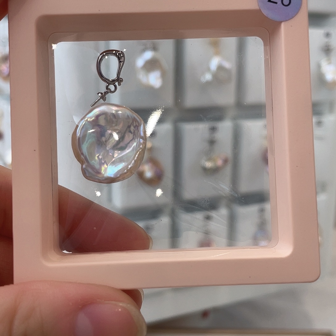 淡水珍珠天然珍珠巴洛克银S925镶嵌耀*丫