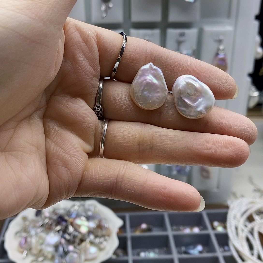 颈饰合金淡水珍珠