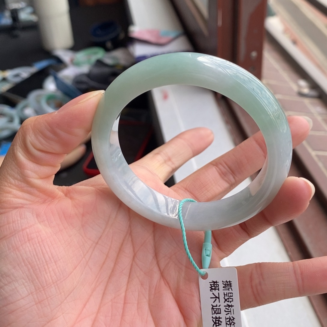未镶嵌手镯翡翠55正圈