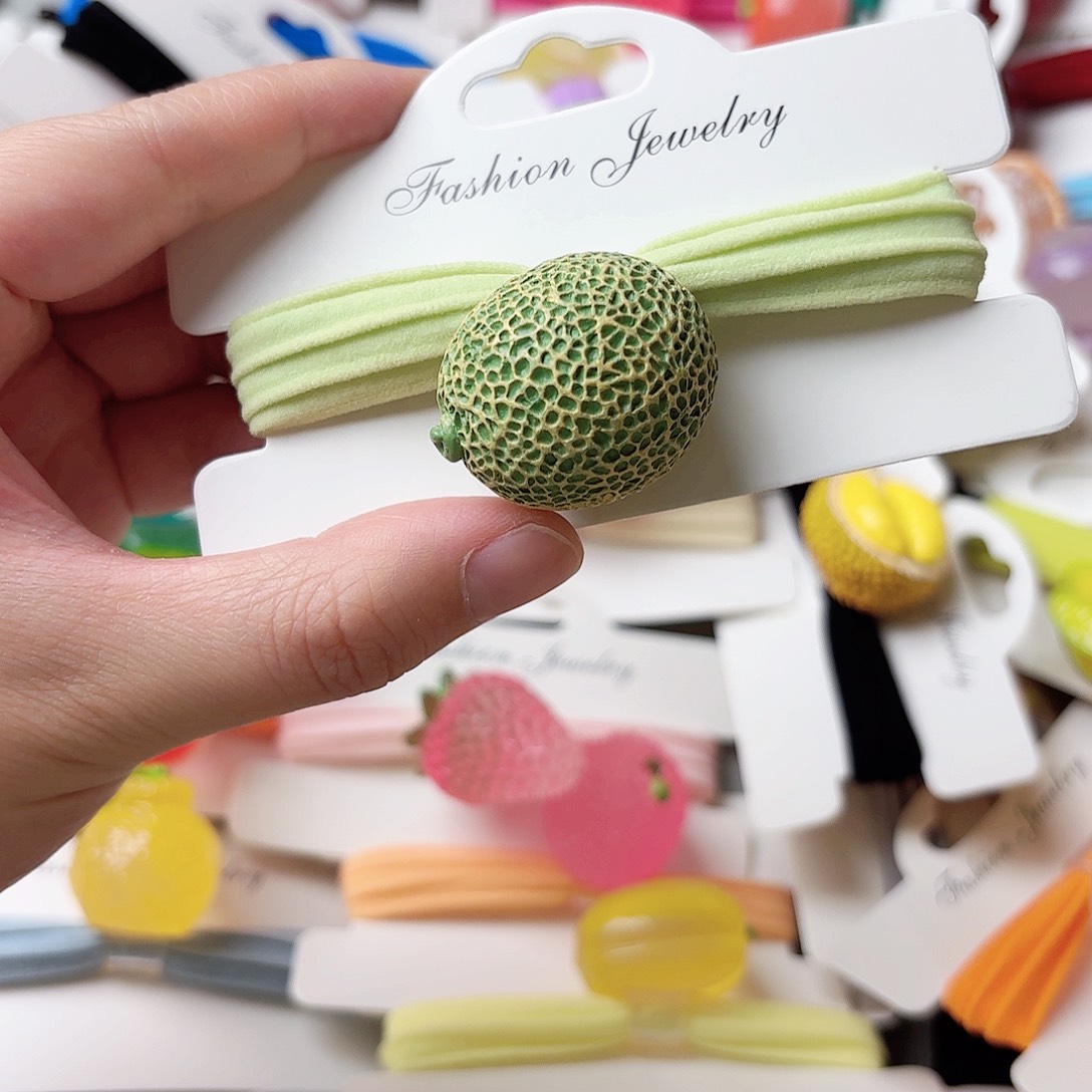 布艺非金属哈密瓜发饰