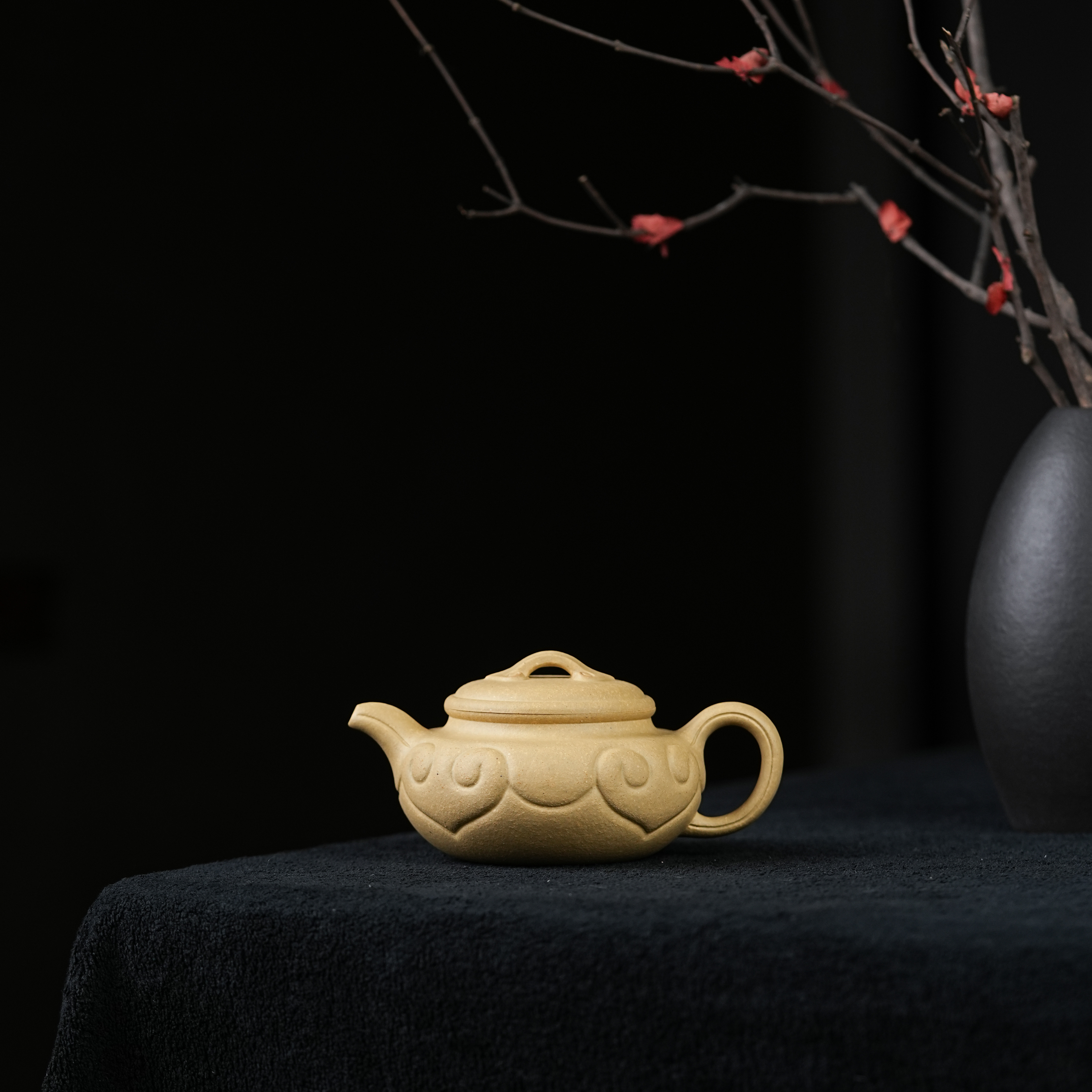 本无| 仿古如意 宜兴原矿无添加 墨绿 160cc 半手制