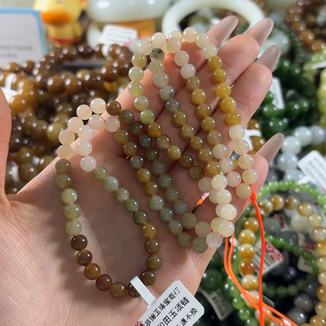 和田玉未镶嵌手串216