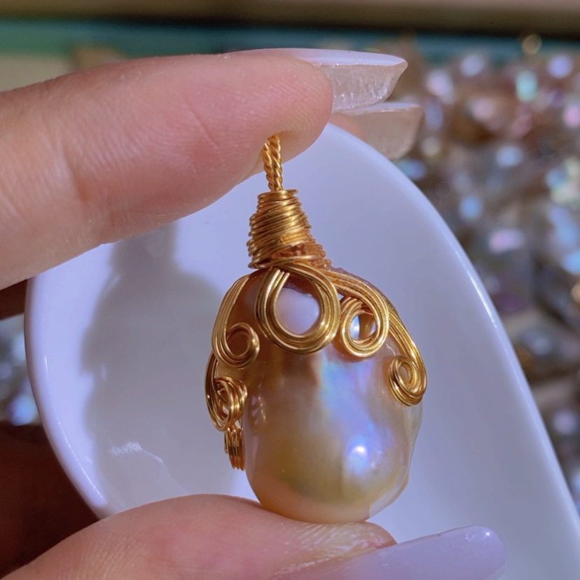 【闪购商品】淡水珍珠天然珍珠（微瑕）合金