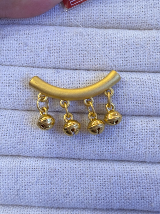 足金铃铛弯管硬金工艺