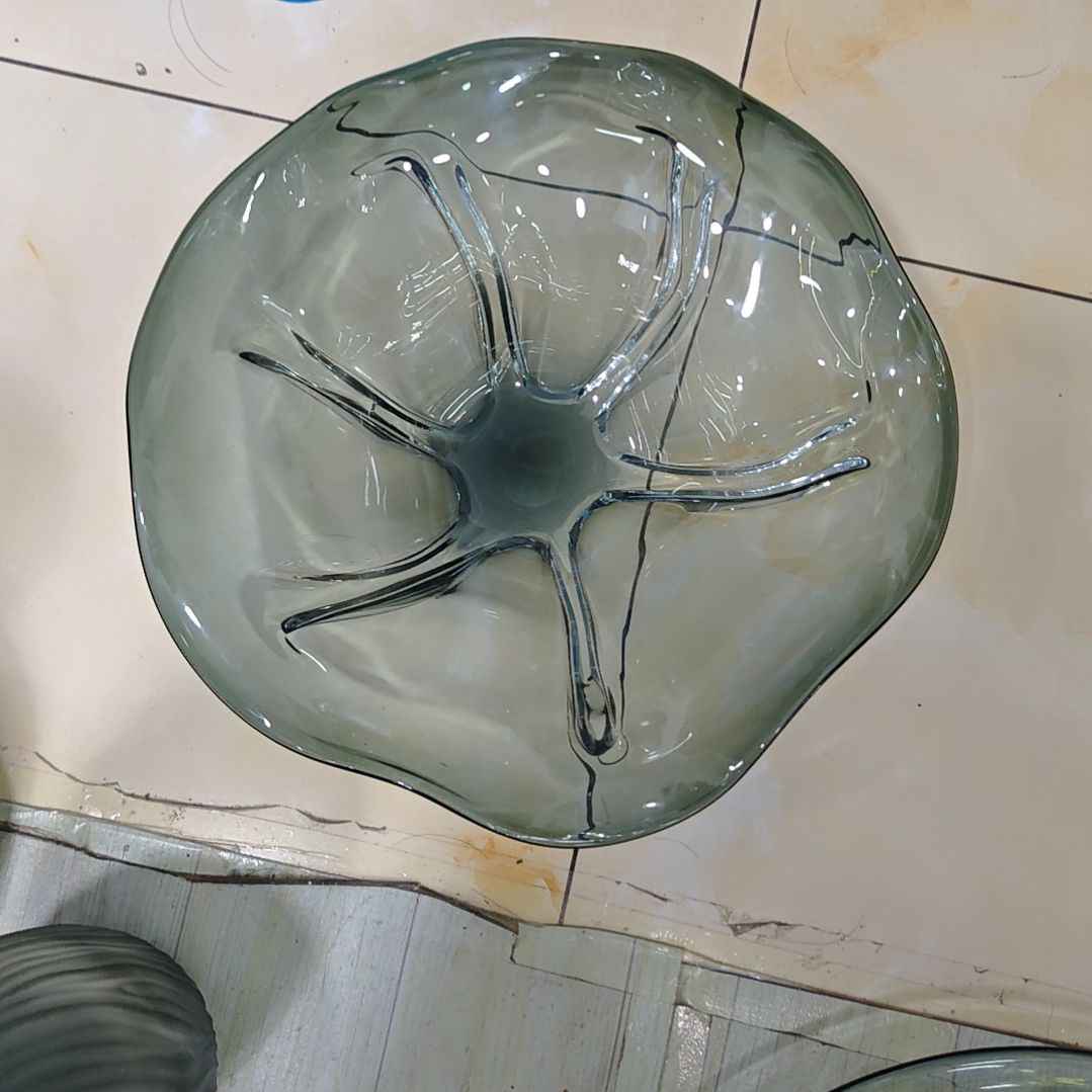 缘***点口35琉璃重工果盘摆件