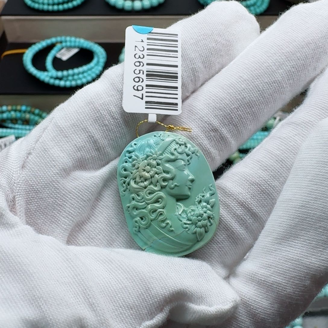 绿松石挂件未镶嵌