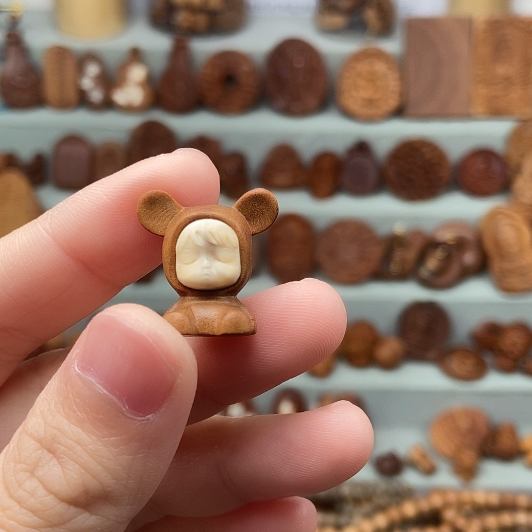 檀香木无事牌碧**风默认微瑕