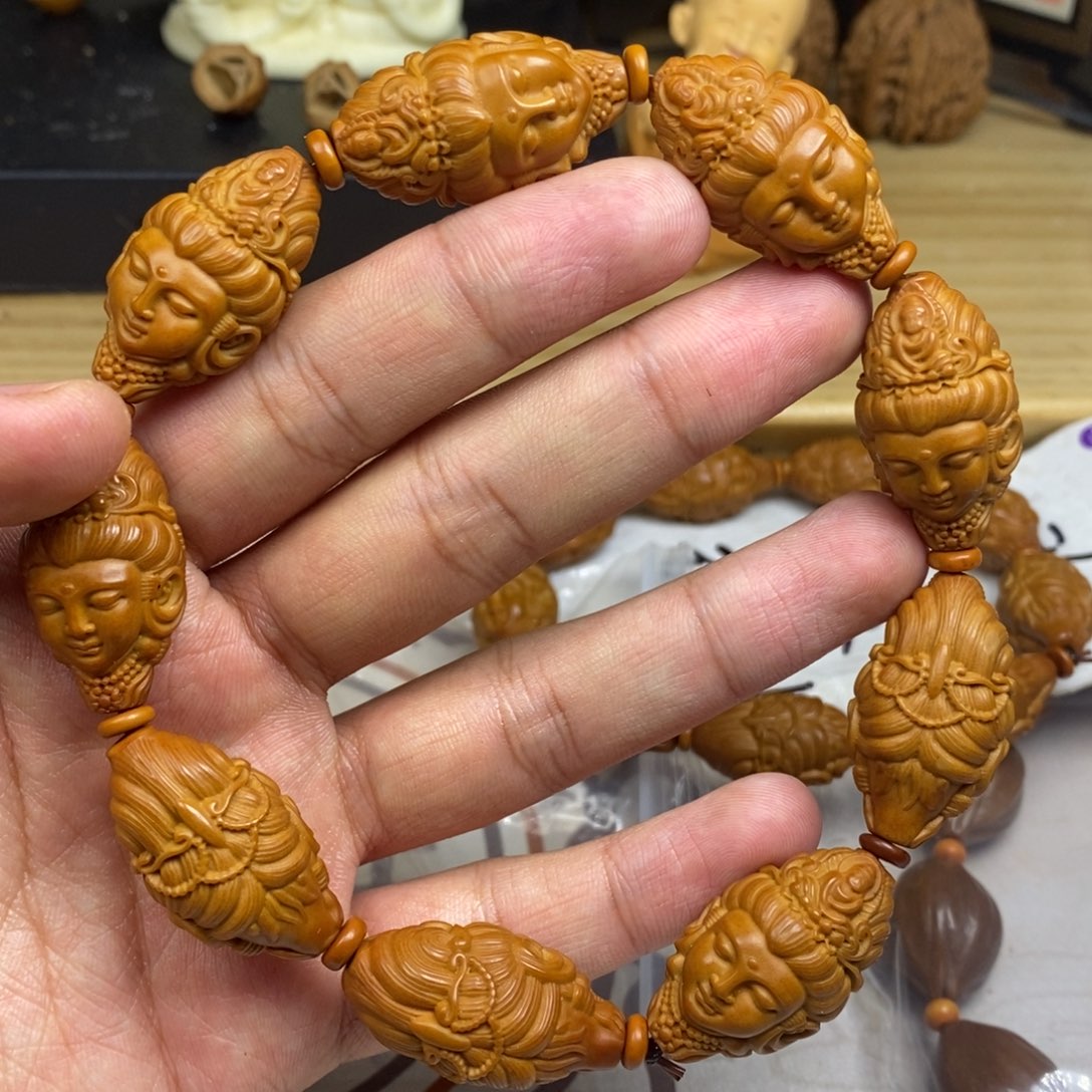 橄榄核手串/手链橄榄核雕刻工艺宇