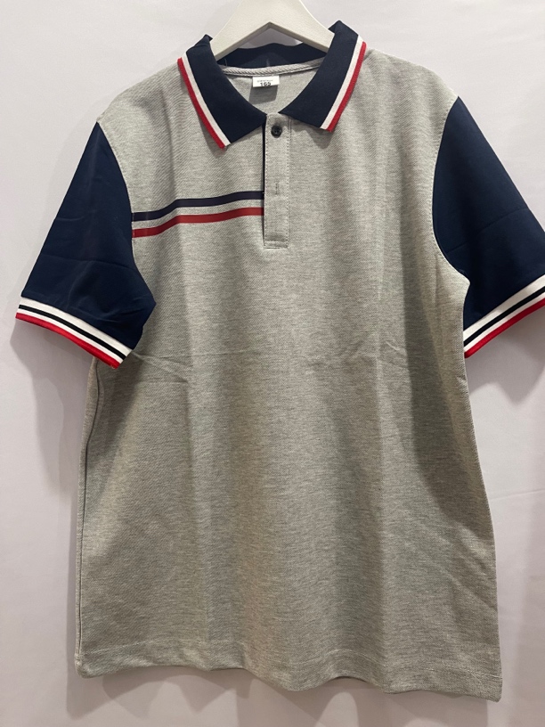 校服初中夏季短袖浅灰色拼藏青高中半袖学生班服弥河初中