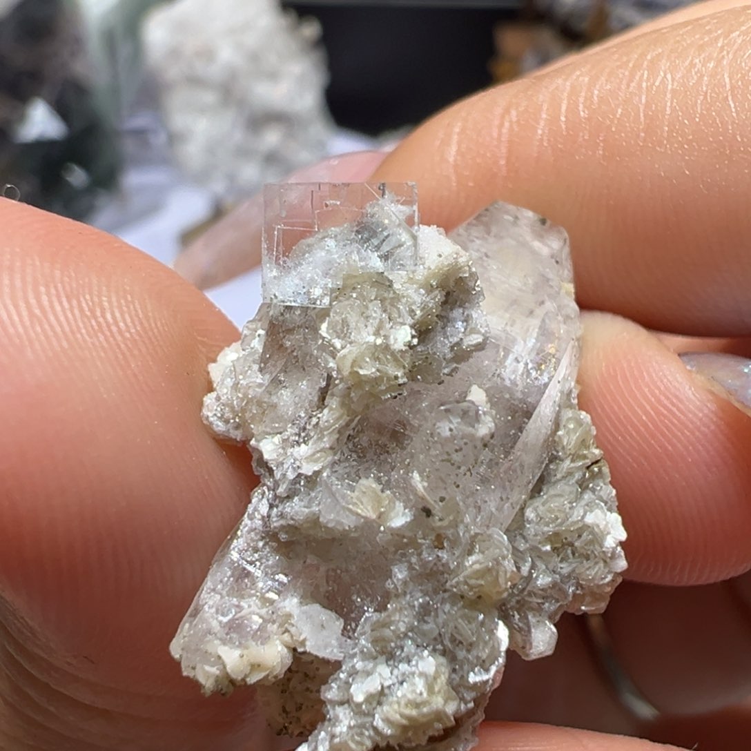 石材3️⃣4️⃣瑶岗仙水晶萤石共生