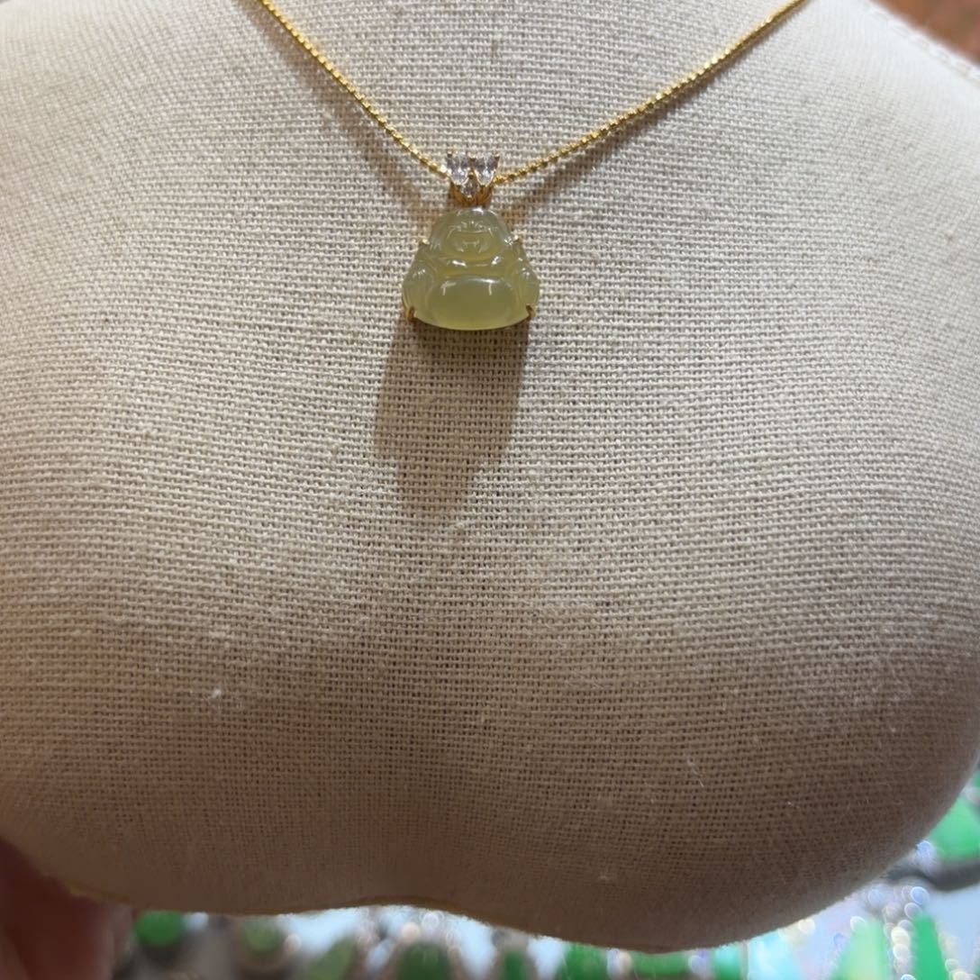 锦***粽翡翠银S925镶嵌吊坠(不含链)