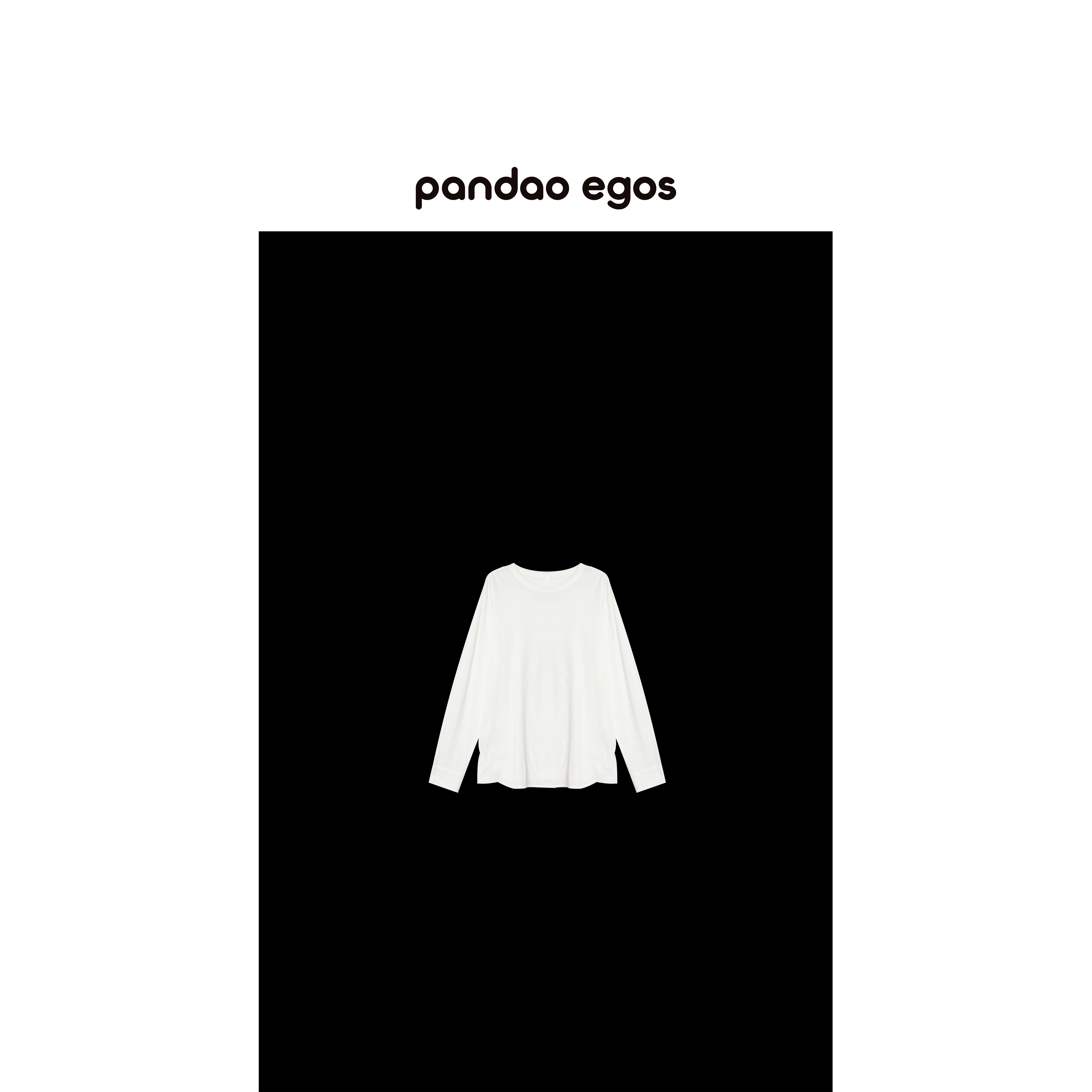 【PANDAO EGOS】侧开衩宽松长袖T恤