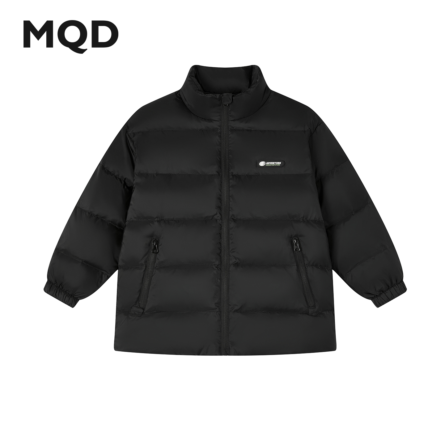 MQD儿童羽绒服中大童面包羽绒服保暖立领冬季简约时尚休闲宽松