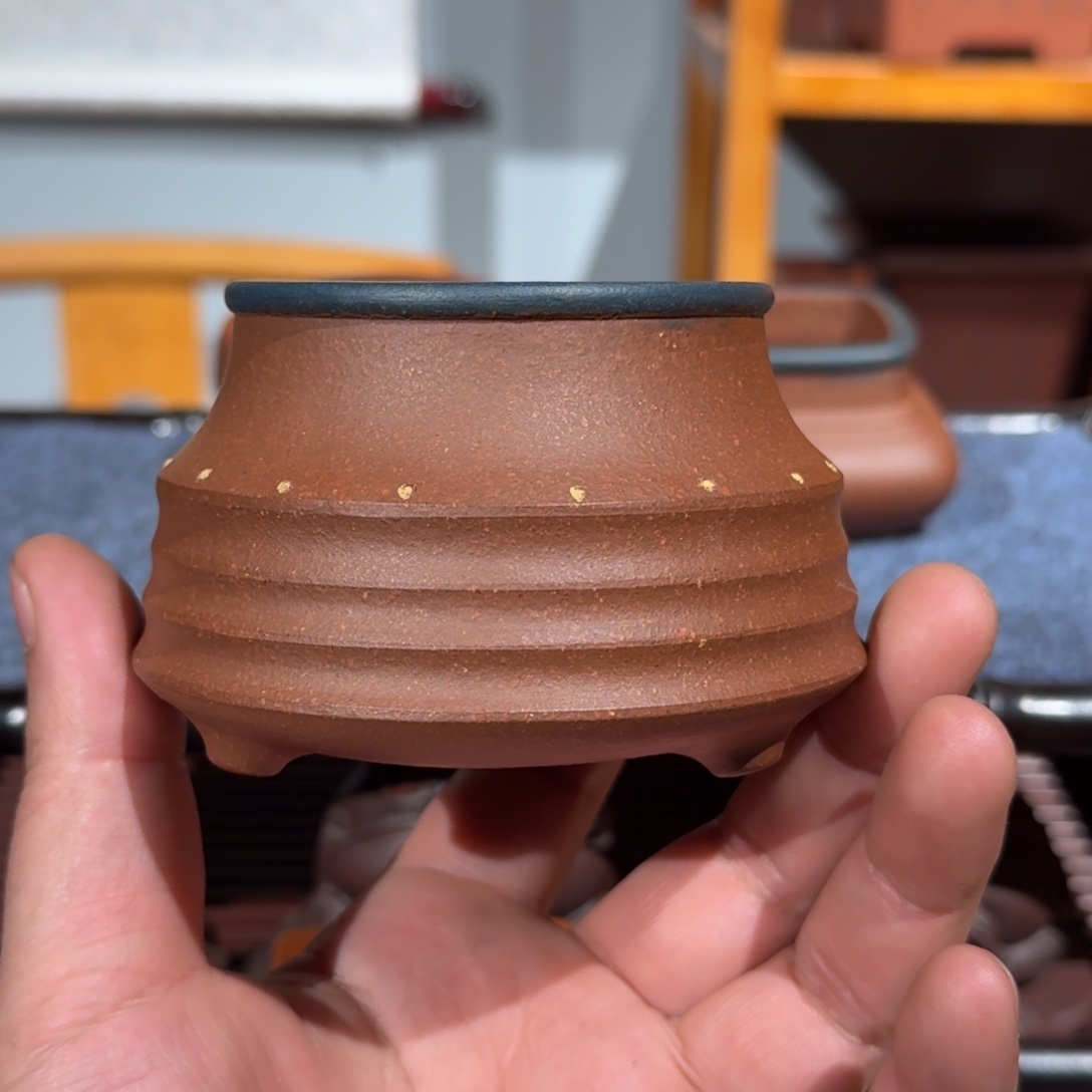 袁***栽花盆紫砂原矿紫泥