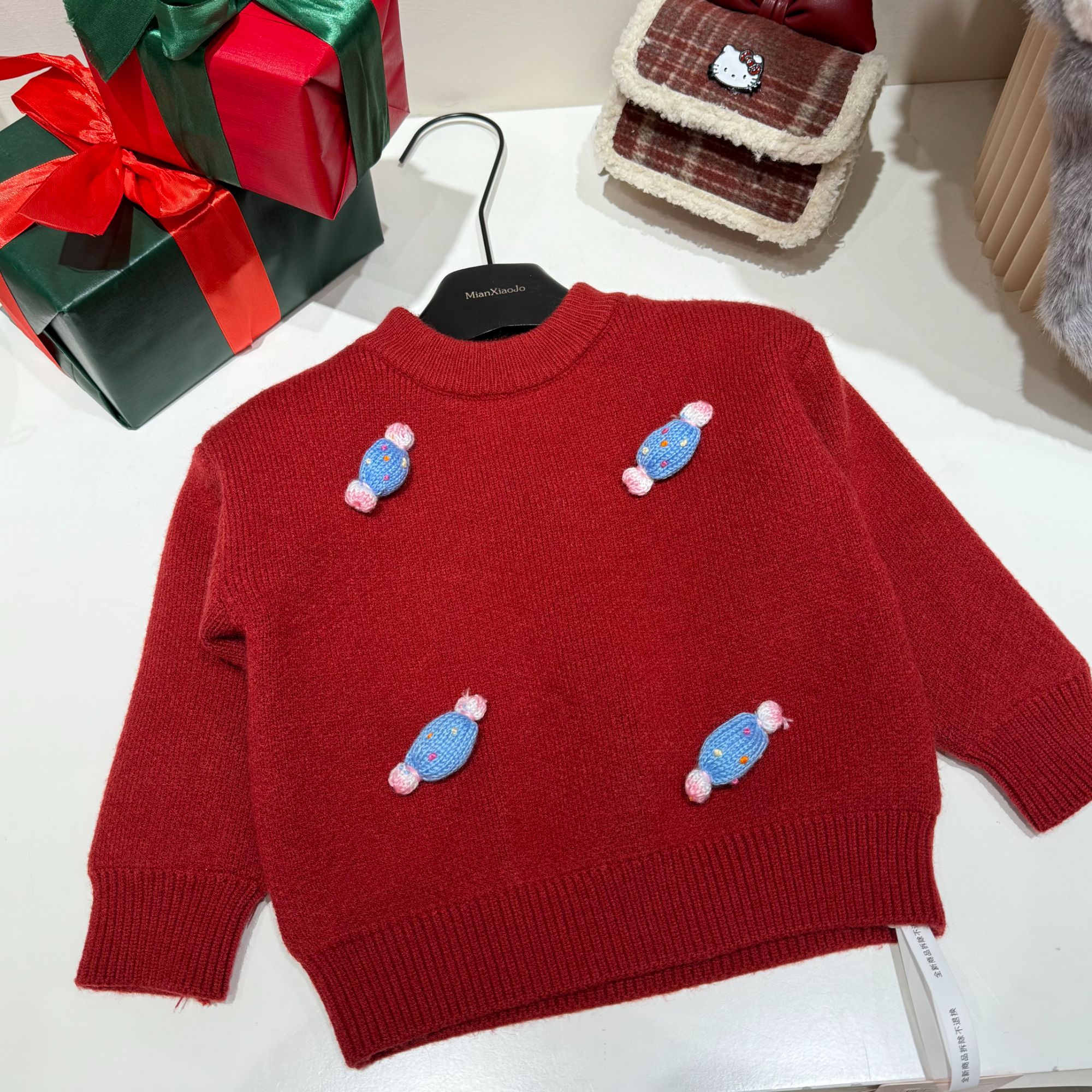 棉小九  儿童糖果新年加厚毛衣 （小童）78683