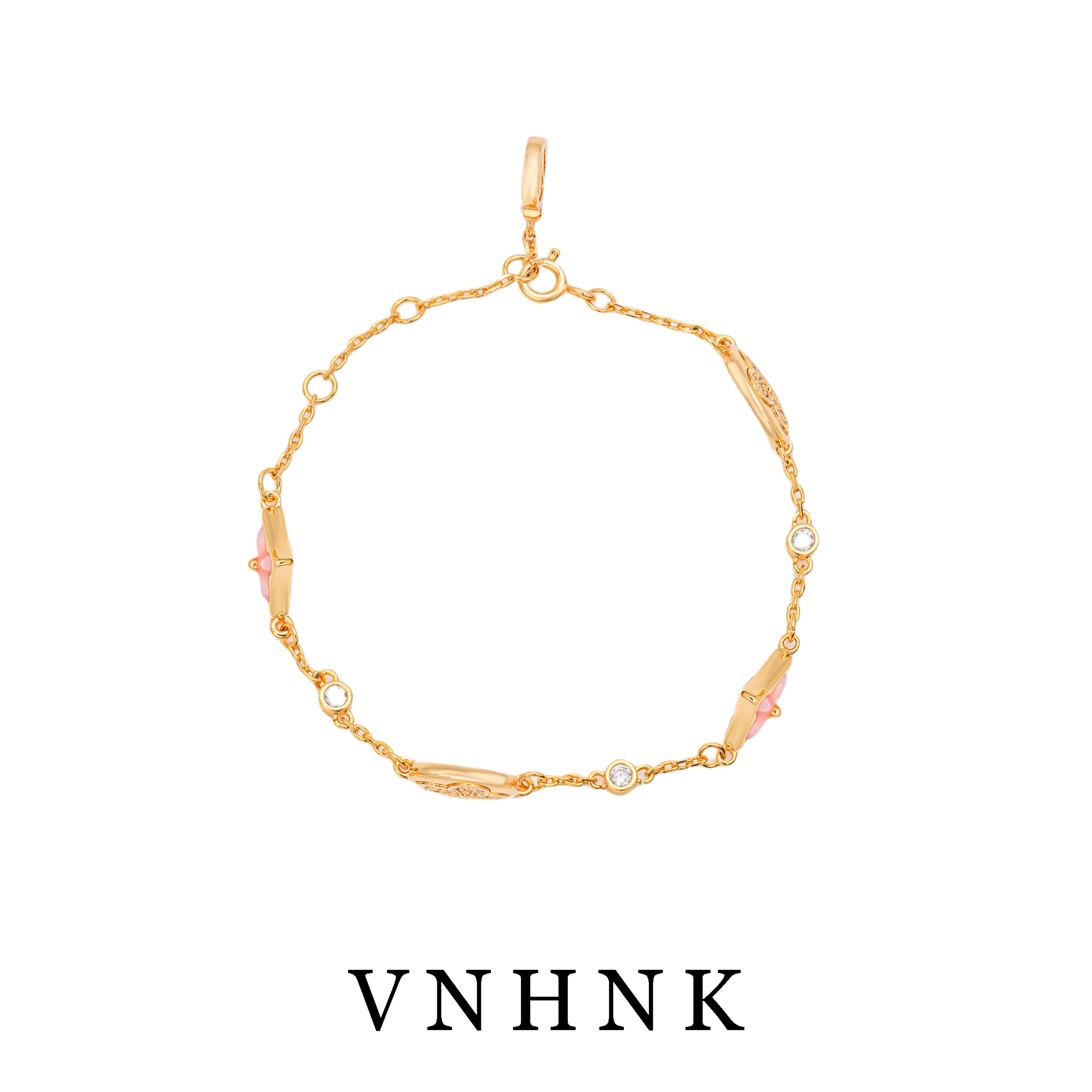 铜合金手链 美可儿  F497   玫瑰色（18cm）个性气质百搭手链