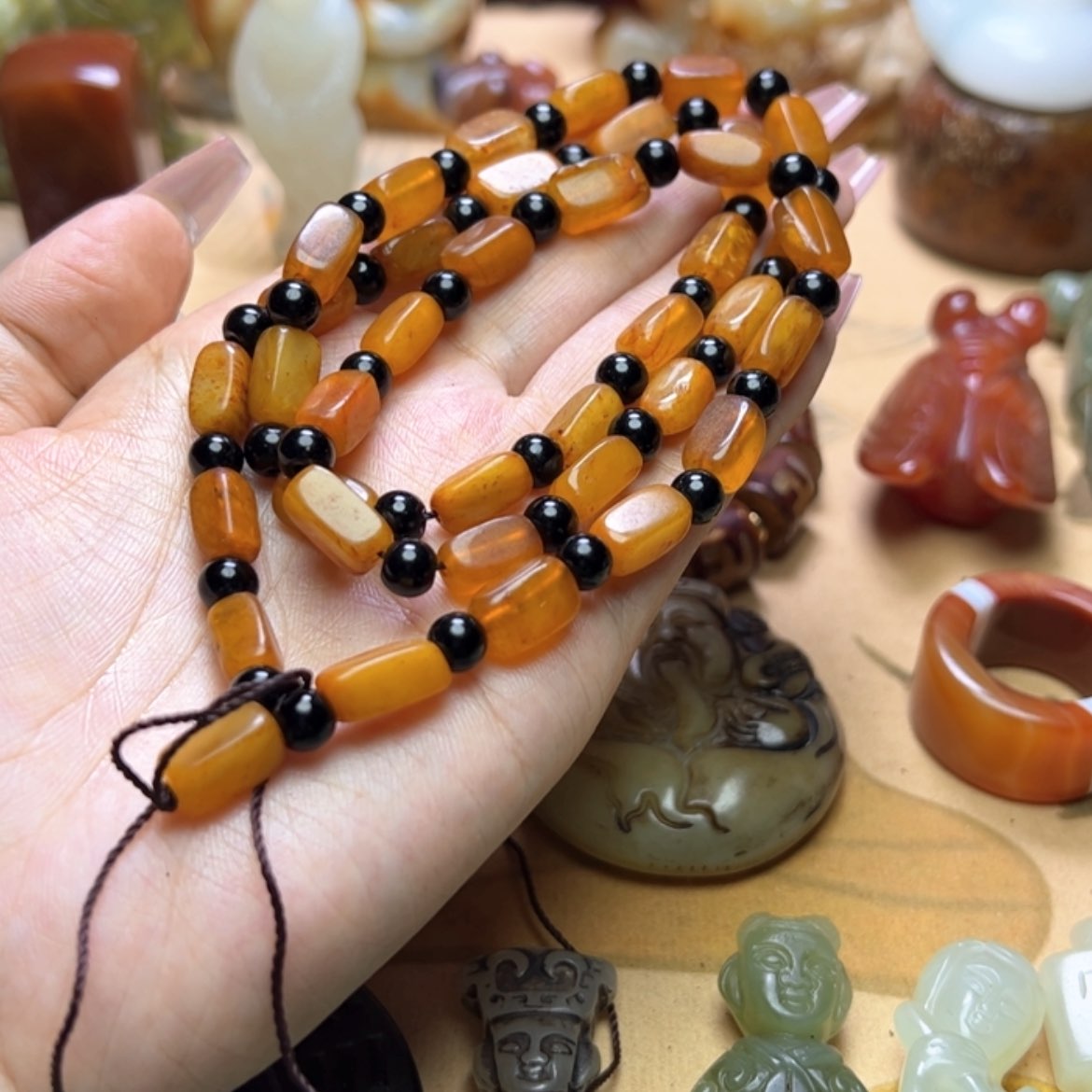 【闪购商品】蛇纹石玉颈饰未镶嵌