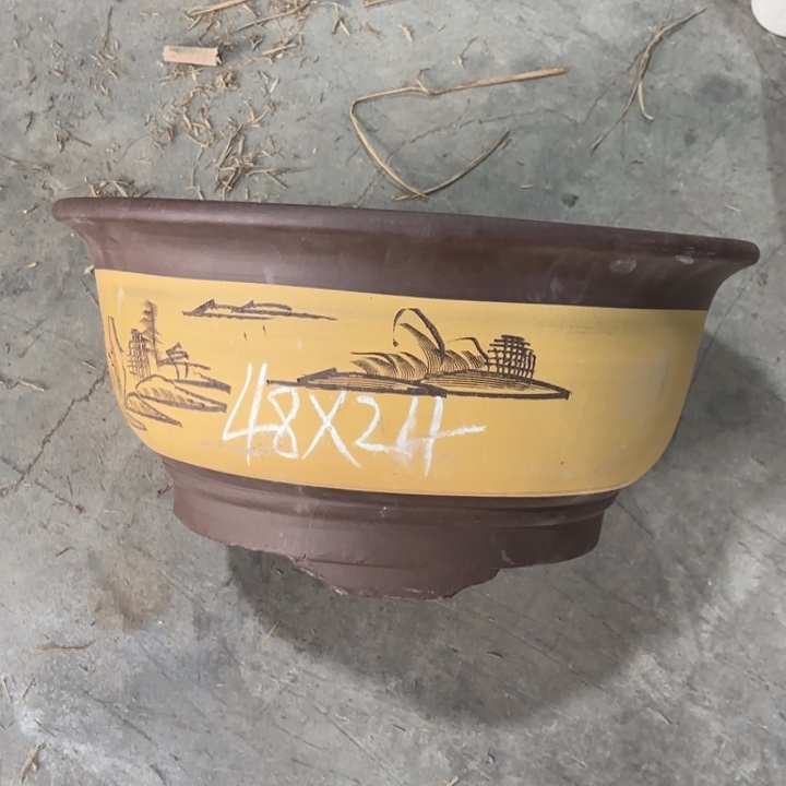 紫砂花盆   160-2。    